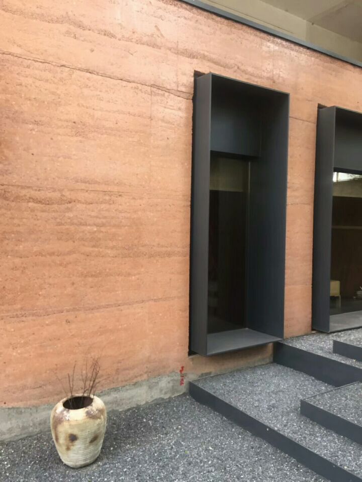 彩色清水混泥土